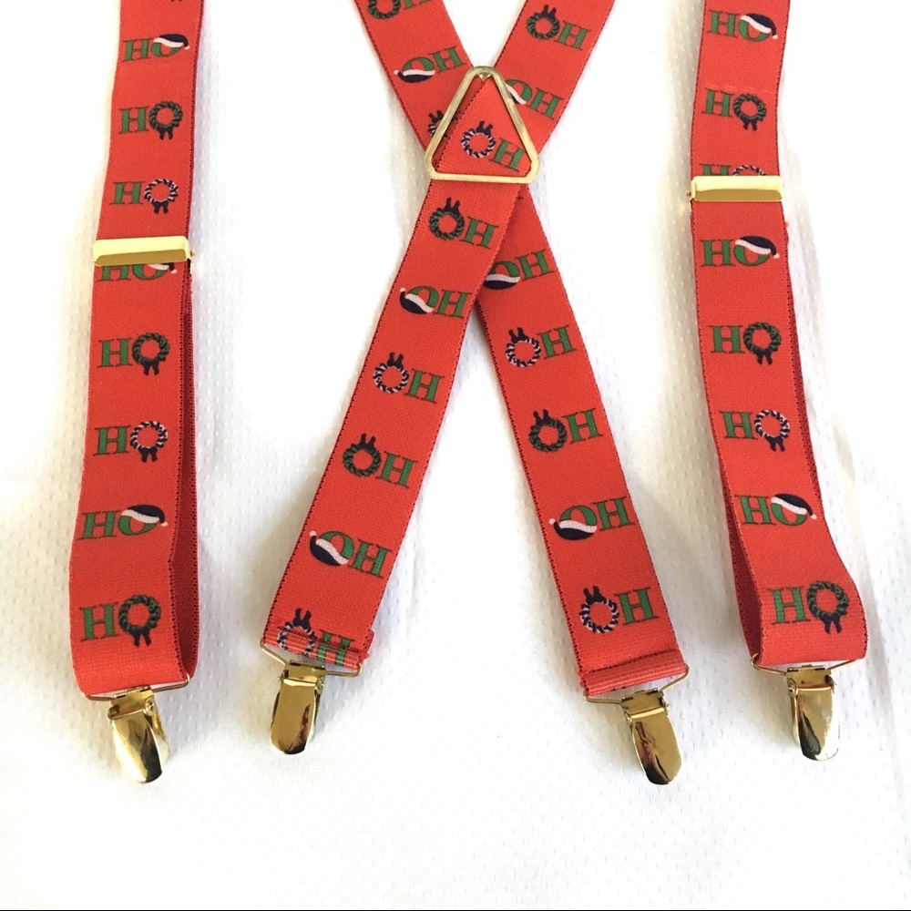 Christmas mens suspenders